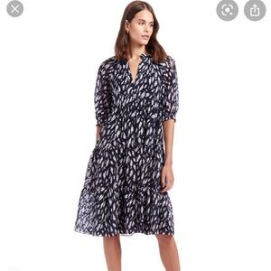 Amanda Uprichard Diego Midi Printed Dress Size Small